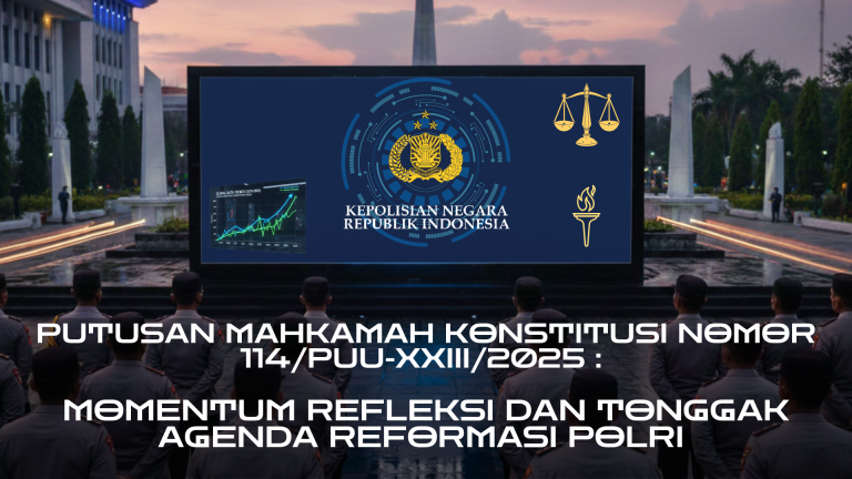 PUTUSAN MAHKAMAH KONSTITUSI NOMOR 114/PUU-XXIII/2025 : MOMENTUM REFLEKSI ATAS TONGGAK AGENDA REFORMASI POLRI